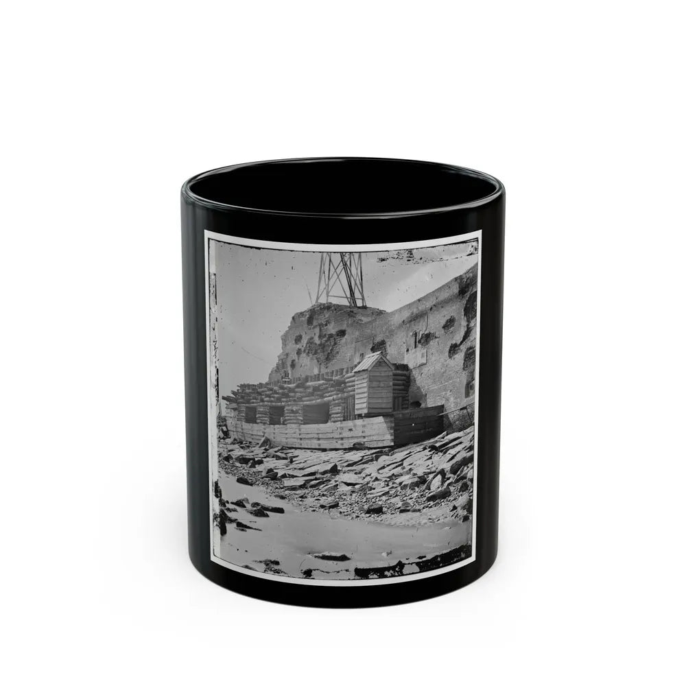 Charleston, S.C. Palmetto Reinforcements On The Channel Side Of Fort Sumter (U.S. Civil War) Black Coffee Mug-11oz-Go Mug Yourself