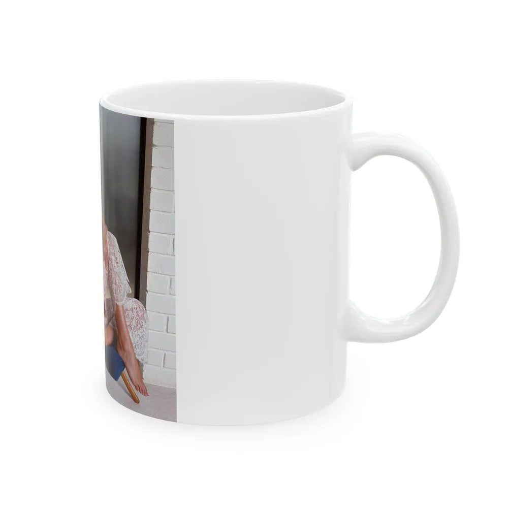 Susan Denberg #73 - Topless (Vintage Female Icon) White Coffee Mug-Go Mug Yourself