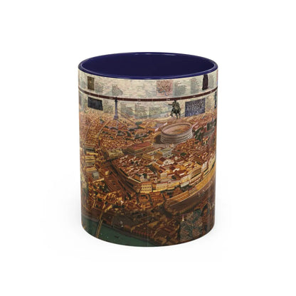 Romans, The (1997) (Map) Accent Coffee Mug-11oz-Navy-Go Mug Yourself