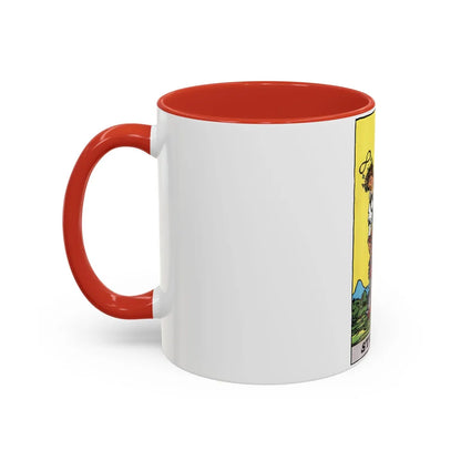 Strength (Tarot Card) Accent Coffee Mug-Go Mug Yourself