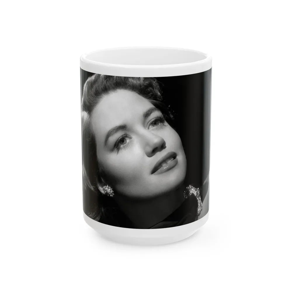 Dorothy Malone #226 (Vintage Female Icon) White Coffee Mug-15oz-Go Mug Yourself