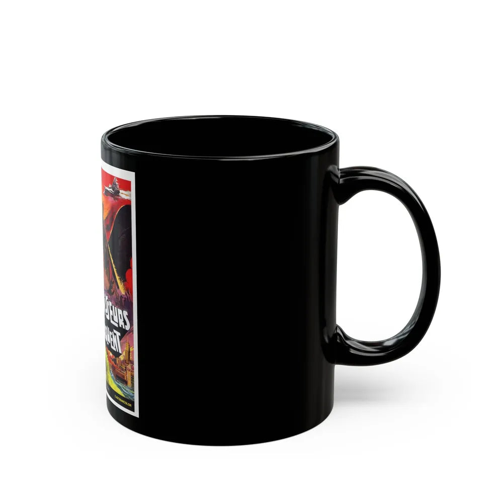 DESTROY ALL MONSTERS (FRENCH GODZILLA) 1968 Movie Poster - Black Coffee Mug-Go Mug Yourself