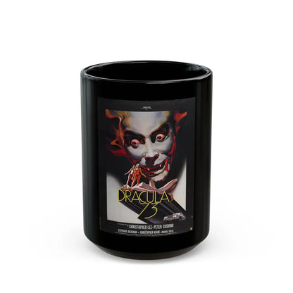 DRACULA A.D. 1972 (2) Movie Poster - Black Coffee Mug-15oz-Go Mug Yourself