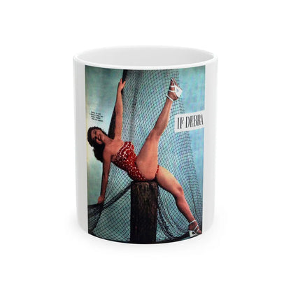 Debra Paget #480 (Vintage Female Icon) White Coffee Mug-11oz-Go Mug Yourself