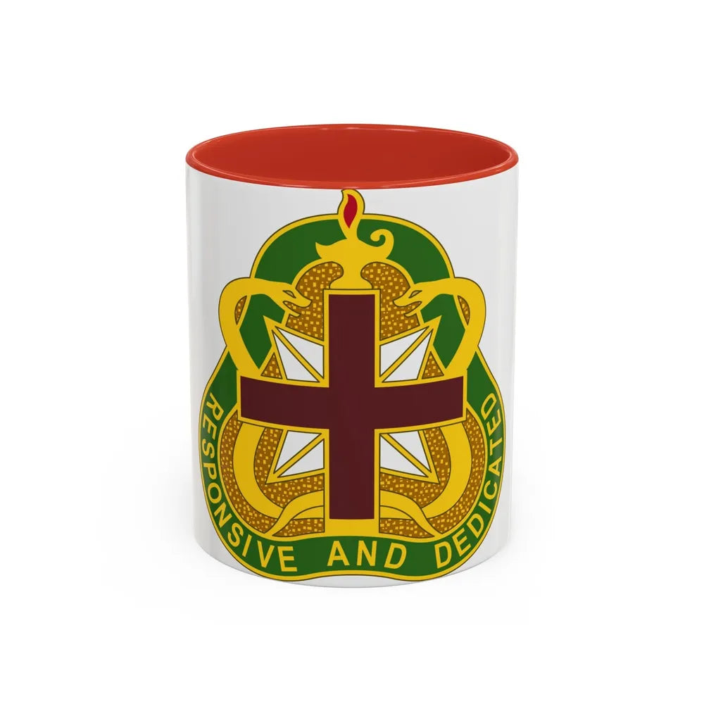 Medical Command 3 (U.S. Army) Accent Coffee Mug-11oz-Red-Go Mug Yourself