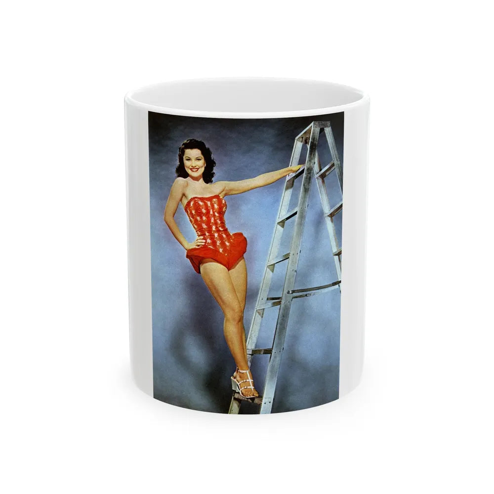 Debra Paget #259 2 (Vintage Female Icon) White Coffee Mug-11oz-Go Mug Yourself