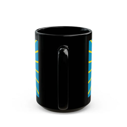 Flag of Nur Sultan Kazakhstan - Black Coffee Mug-Go Mug Yourself