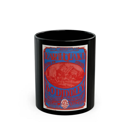 Bo Diddley Poster (Music Poster) Black Coffee Mug-11oz-Go Mug Yourself