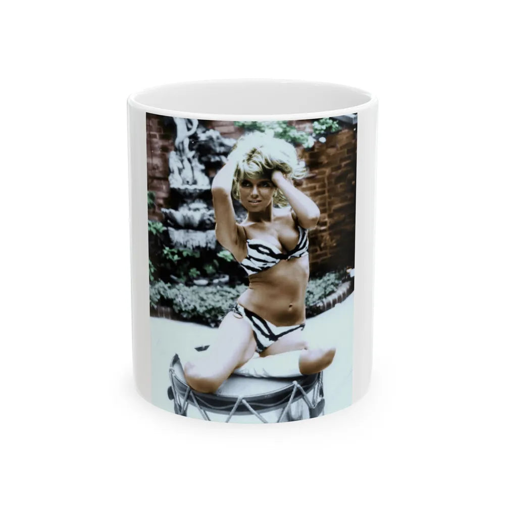 Julie Ege #100 (Vintage Female Icon) White Coffee Mug-11oz-Go Mug Yourself