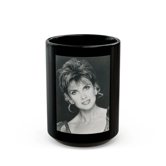 Caroline Munro #325 (Vintage Female Icon) Black Coffee Mug-15oz-Go Mug Yourself