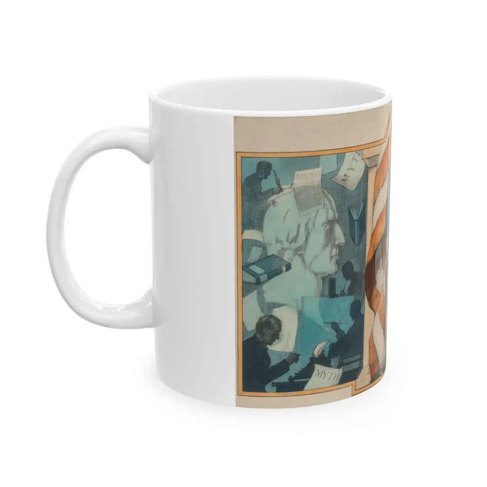 George Washington, probable New York Herald Tribune Magazine cover - White Coffee Mug-Go Mug Yourself