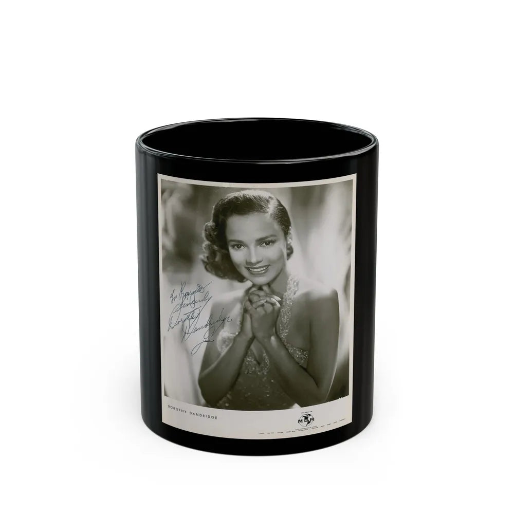 Dorothy Dandridge #53 (Vintage Female Icon) Black Coffee Mug-11oz-Go Mug Yourself