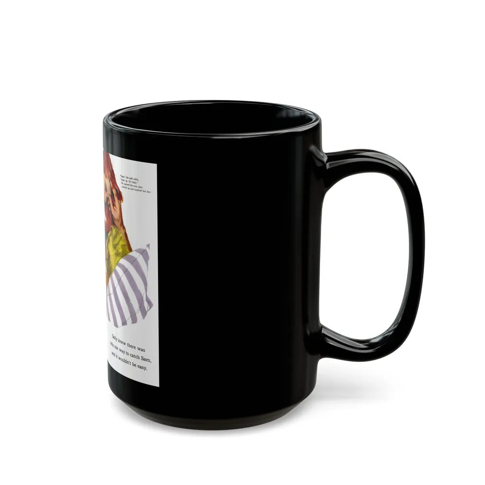 Bait for a Bachelor, 1956 - Black Coffee Mug-Go Mug Yourself