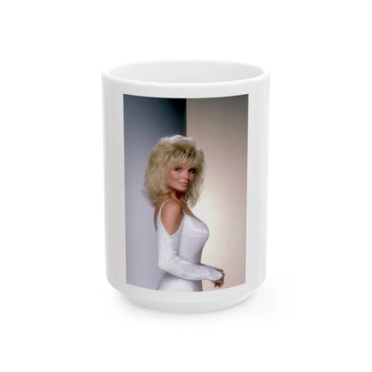 Loni Anderson #17 (Vintage Female Icon) White Coffee Mug-15oz-Go Mug Yourself