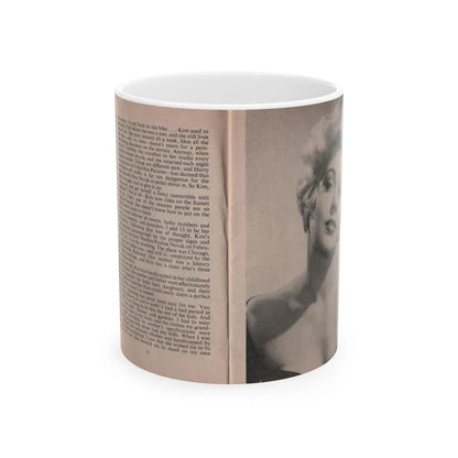 Kim Novak #142 - Scanned Mag. 66 Photos (Vintage Female Icon) White Coffee Mug-11oz-Go Mug Yourself