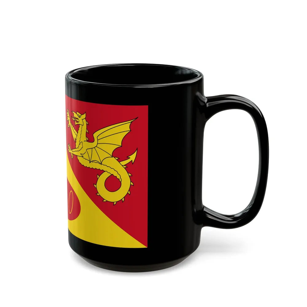 Flag of Craig y Dorth UK - Black Coffee Mug-Go Mug Yourself