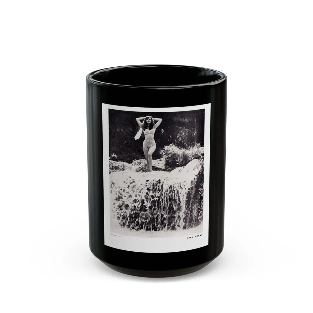 Gila Golan #129 (Vintage Female Icon) Black Coffee Mug-15oz-Go Mug Yourself