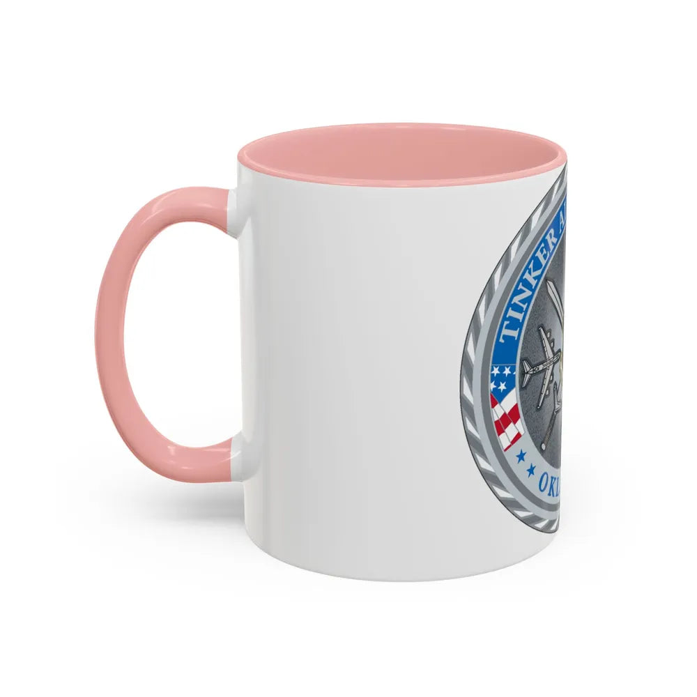 Tinker AF Base (U.S. Air Force) Accent Coffee Mug-Go Mug Yourself