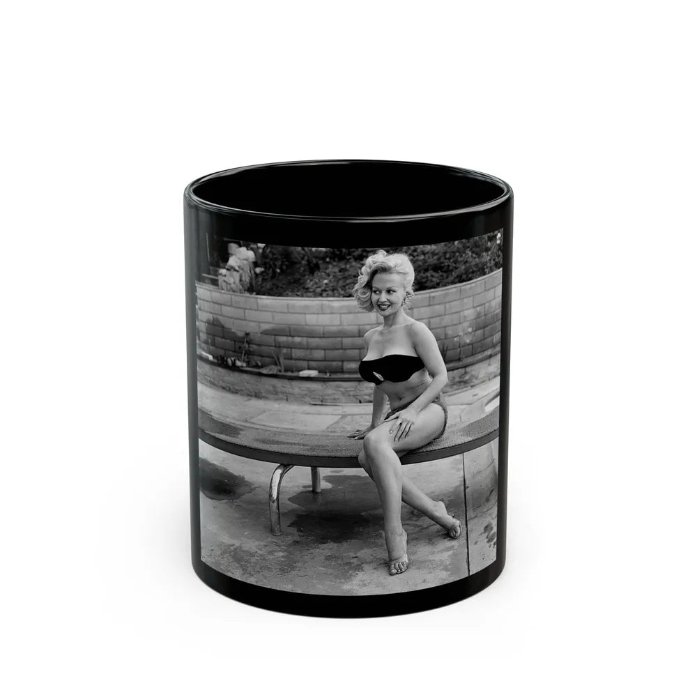 Greta Thyssen #50 (Vintage Female Icon) Black Coffee Mug-11oz-Go Mug Yourself