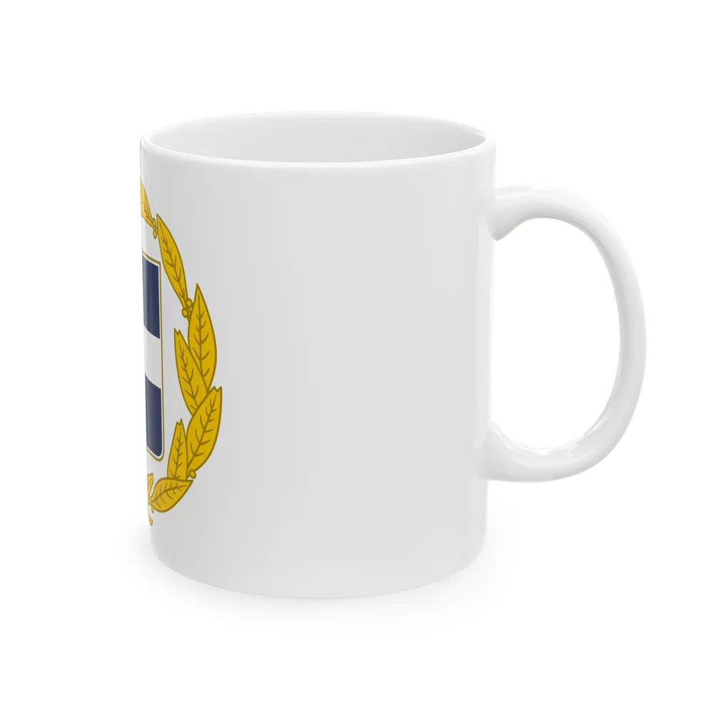 Coat of arms of Greece (military) - White Coffee Mug-Go Mug Yourself