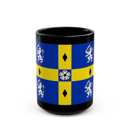 Flag of Durham County Council UK - Black Coffee Mug-15oz-Go Mug Yourself