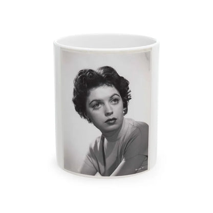 Faith Domergue #150 (Vintage Female Icon) White Coffee Mug-11oz-Go Mug Yourself