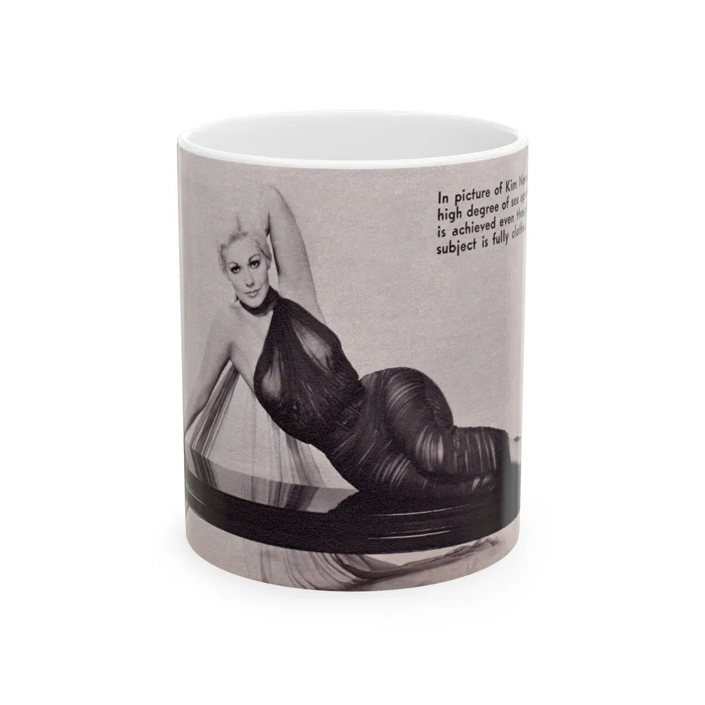 Kim Novak #339 (Vintage Female Icon) White Coffee Mug-11oz-Go Mug Yourself