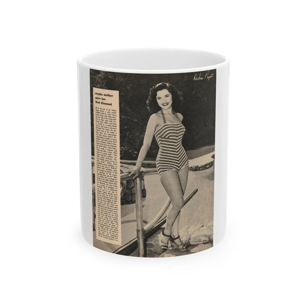 Debra Paget #464 (Vintage Female Icon) White Coffee Mug-11oz-Go Mug Yourself