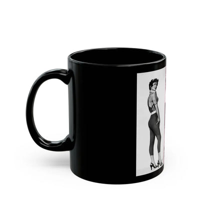 Carol Ohmart #81 (Vintage Female Icon) Black Coffee Mug-Go Mug Yourself