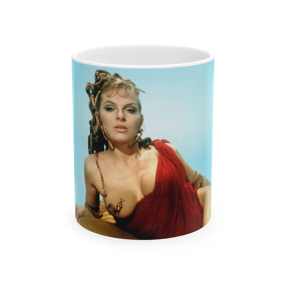 Julie Ege #22 (Vintage Female Icon) White Coffee Mug-11oz-Go Mug Yourself