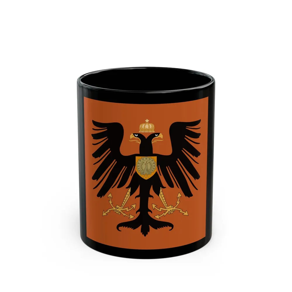 Flag of the Principality of Albania 1915 - Black Coffee Mug-11oz-Go Mug Yourself