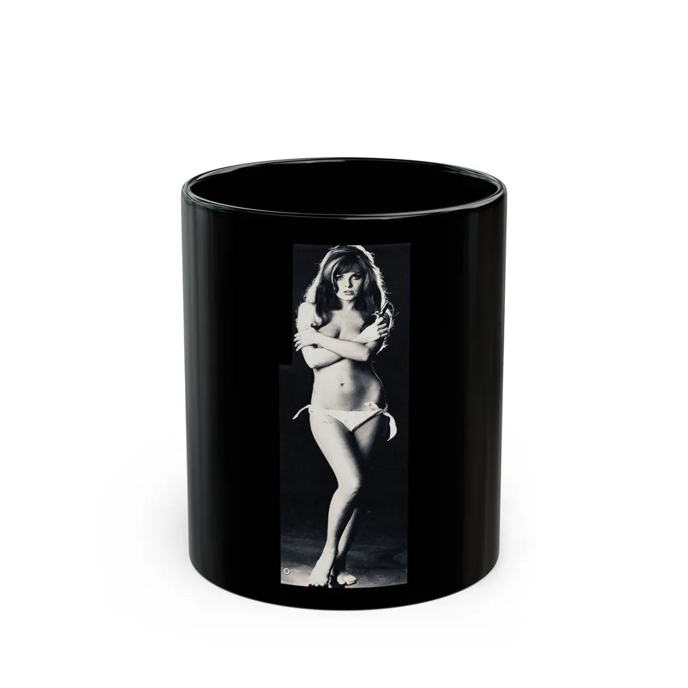 Julie Ege #126 (Vintage Female Icon) Black Coffee Mug-11oz-Go Mug Yourself