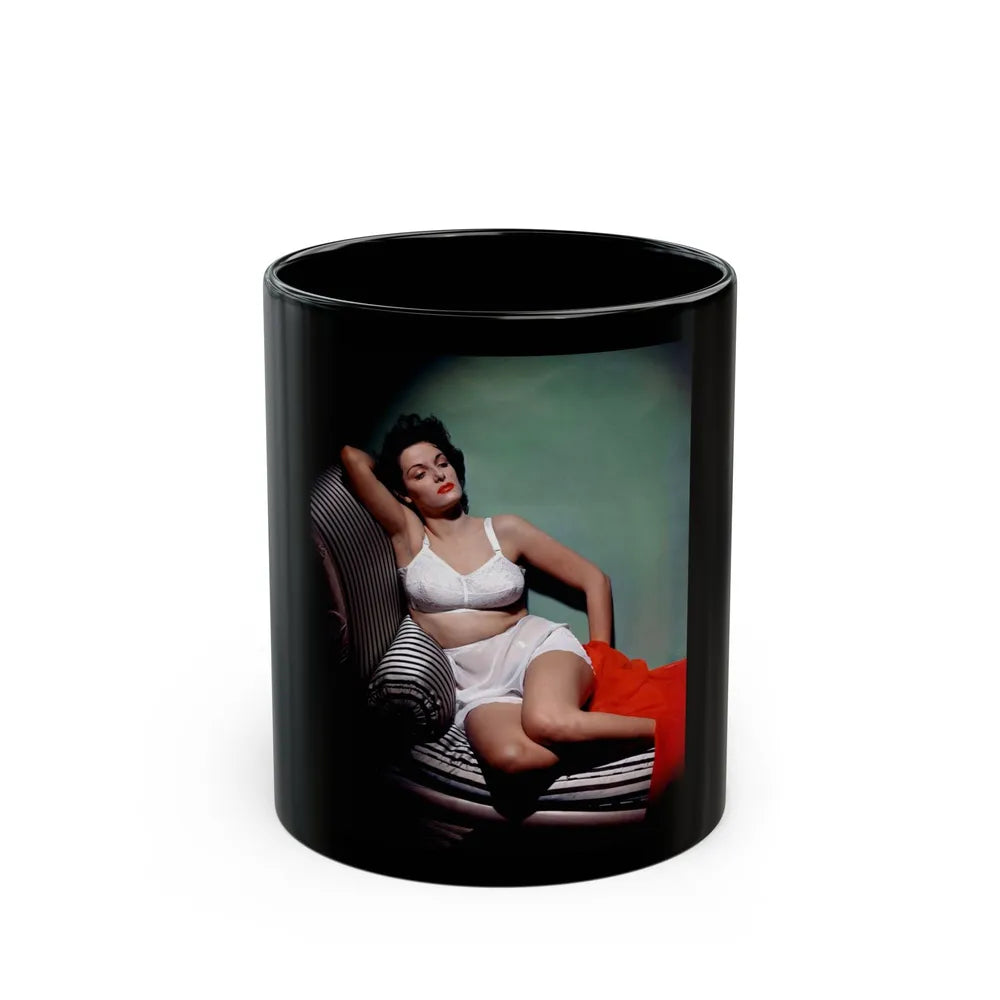 Jane Russell #139 1 (Vintage Female Icon) Black Coffee Mug-11oz-Go Mug Yourself