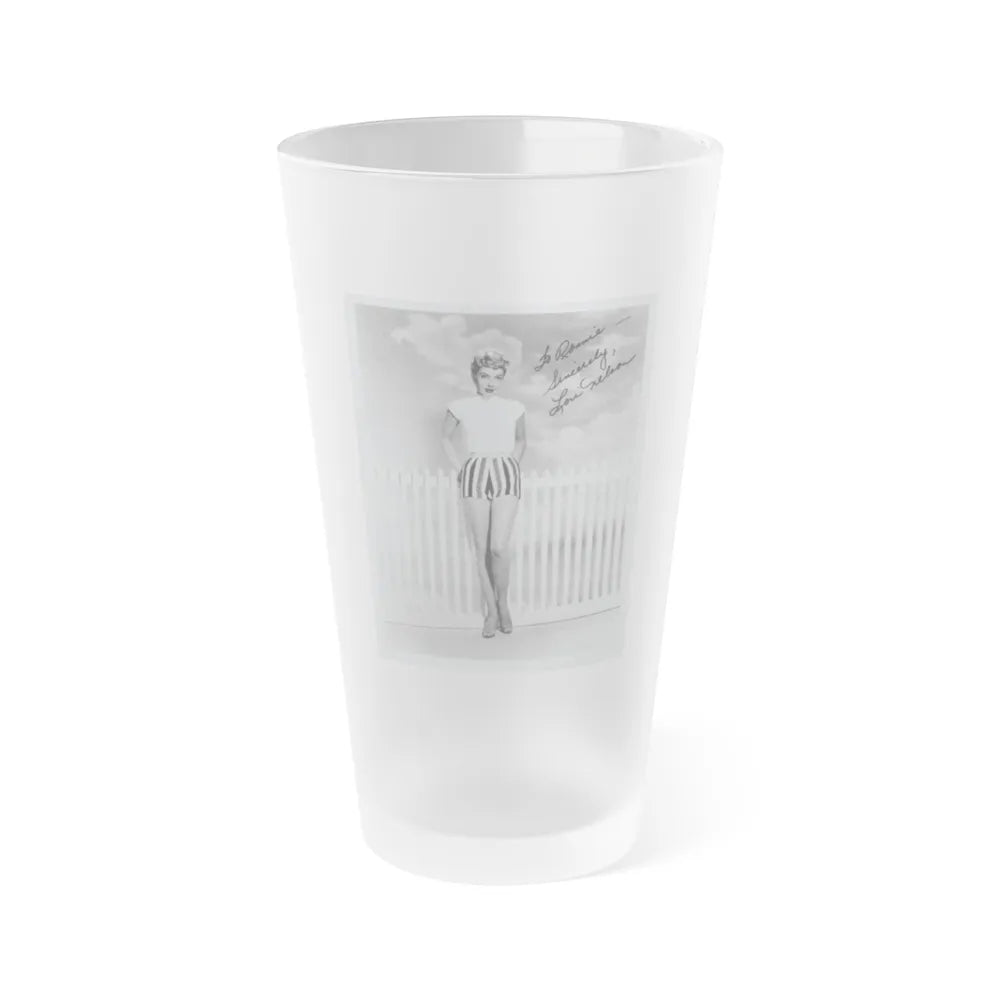 Lori Nelson #171 (Vintage Female Icon) Frosted Pint 16oz-16oz-Frosted-Go Mug Yourself