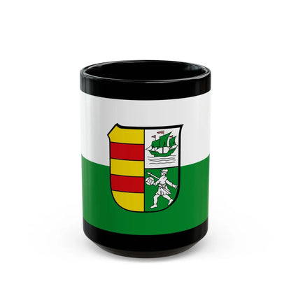 Flag of Wesermarsch Germany - Black Coffee Mug-15oz-Go Mug Yourself