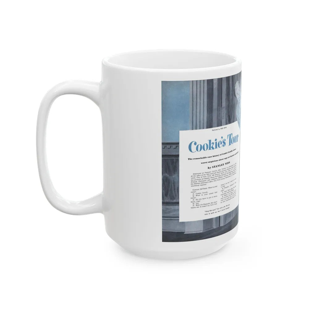 Cookie's Tour, Argosy, August 1950 - White Coffee Mug-Go Mug Yourself