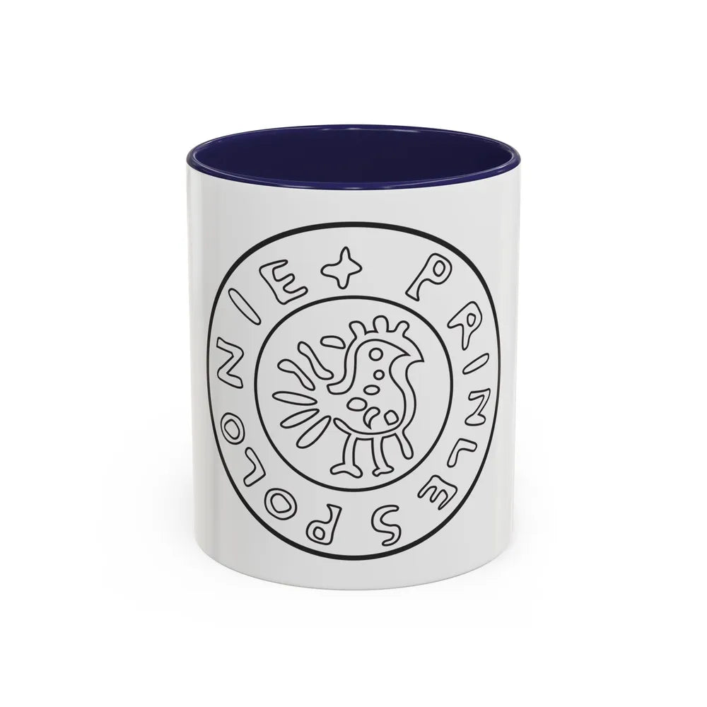 Emblem of Civitas Schinesghe - Accent Coffee Mug-11oz-Navy-Go Mug Yourself