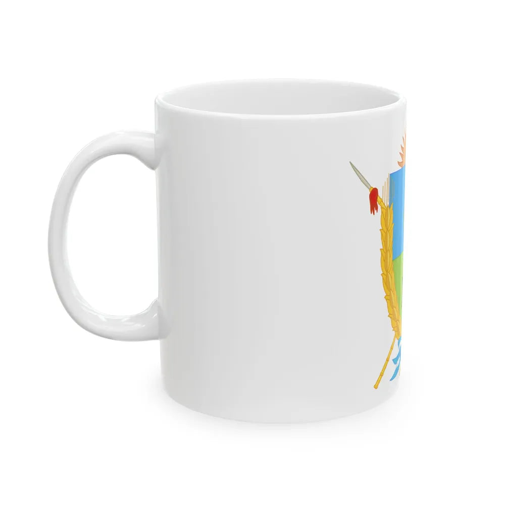 Coat of Arms La Pampa Argentina - White Coffee Mug-Go Mug Yourself