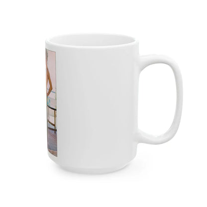 Susan Denberg #67 - Topless (Vintage Female Icon) White Coffee Mug-Go Mug Yourself