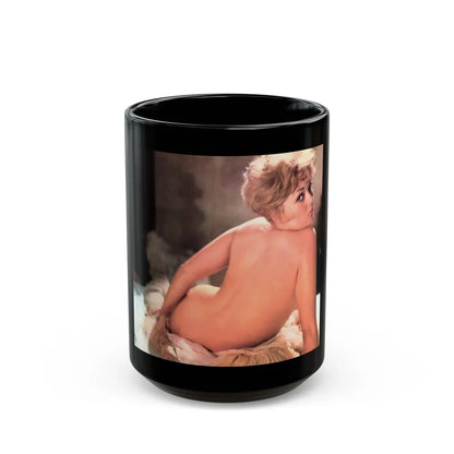 Kim Novak #253 (Vintage Female Icon) Black Coffee Mug-15oz-Go Mug Yourself