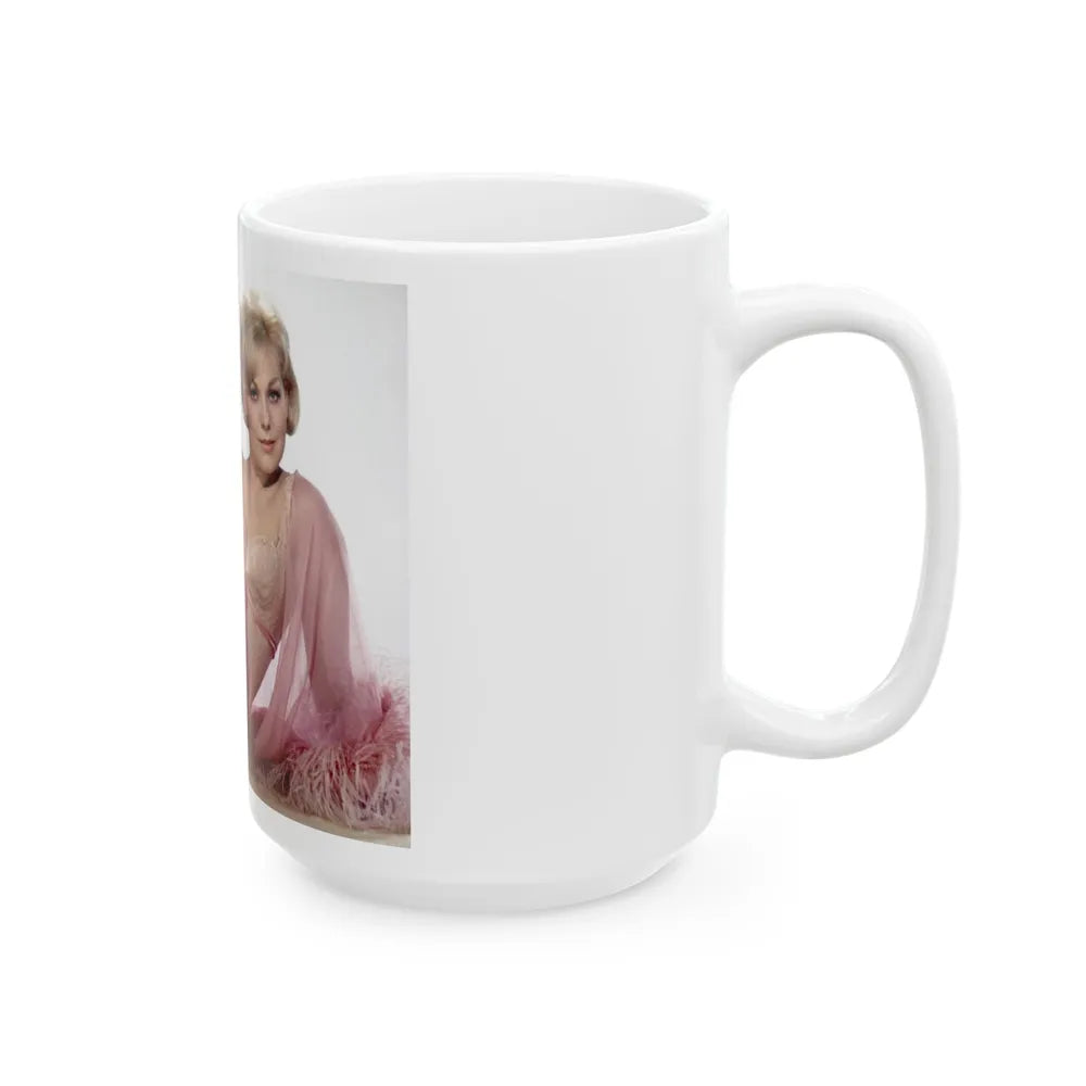 Kim Novak #356 (Vintage Female Icon) White Coffee Mug-Go Mug Yourself