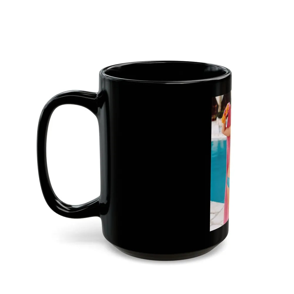 Jill St. John #08 (Vintage Female Icon) Black Coffee Mug-Go Mug Yourself