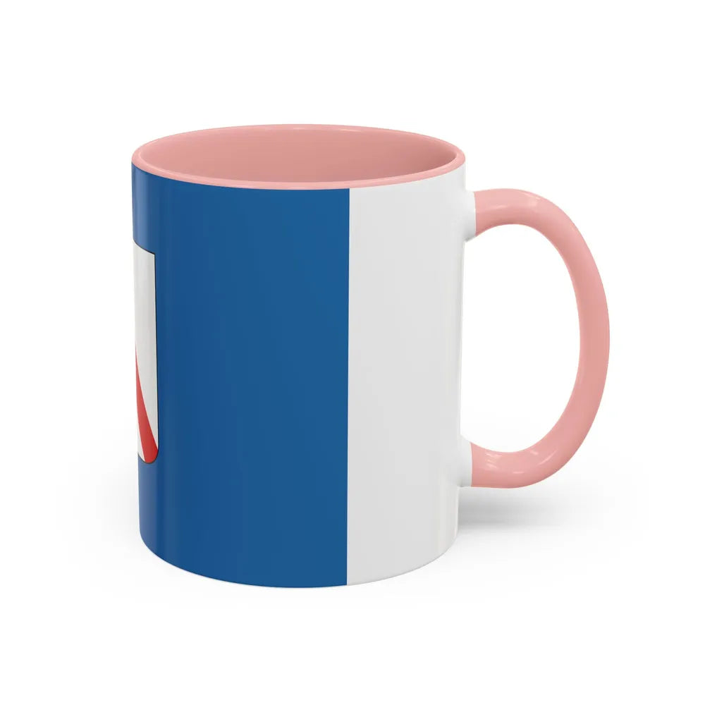 Flag of Campania Italy - Accent Coffee Mug-Go Mug Yourself