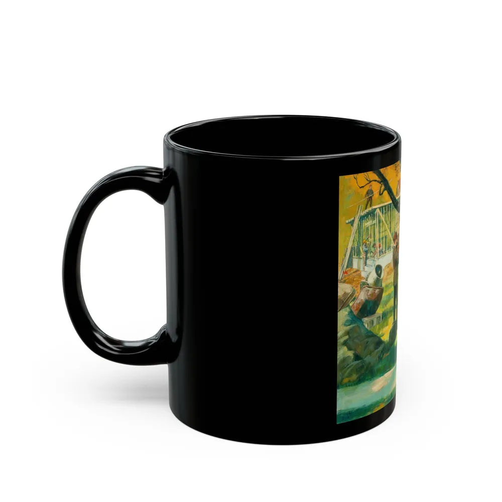 Building the Doctor's Addition - Black Coffee Mug-Go Mug Yourself