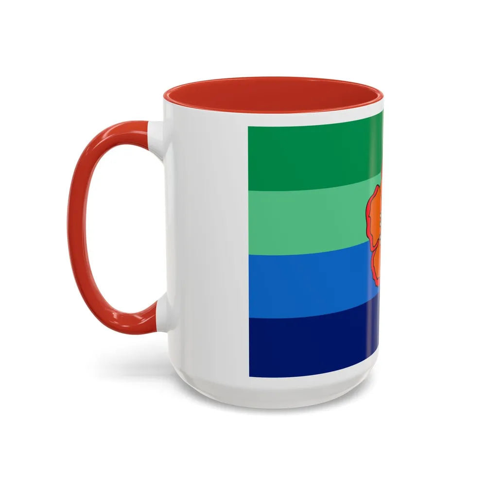 Flag of Angaur Palau - Accent Coffee Mug-Go Mug Yourself