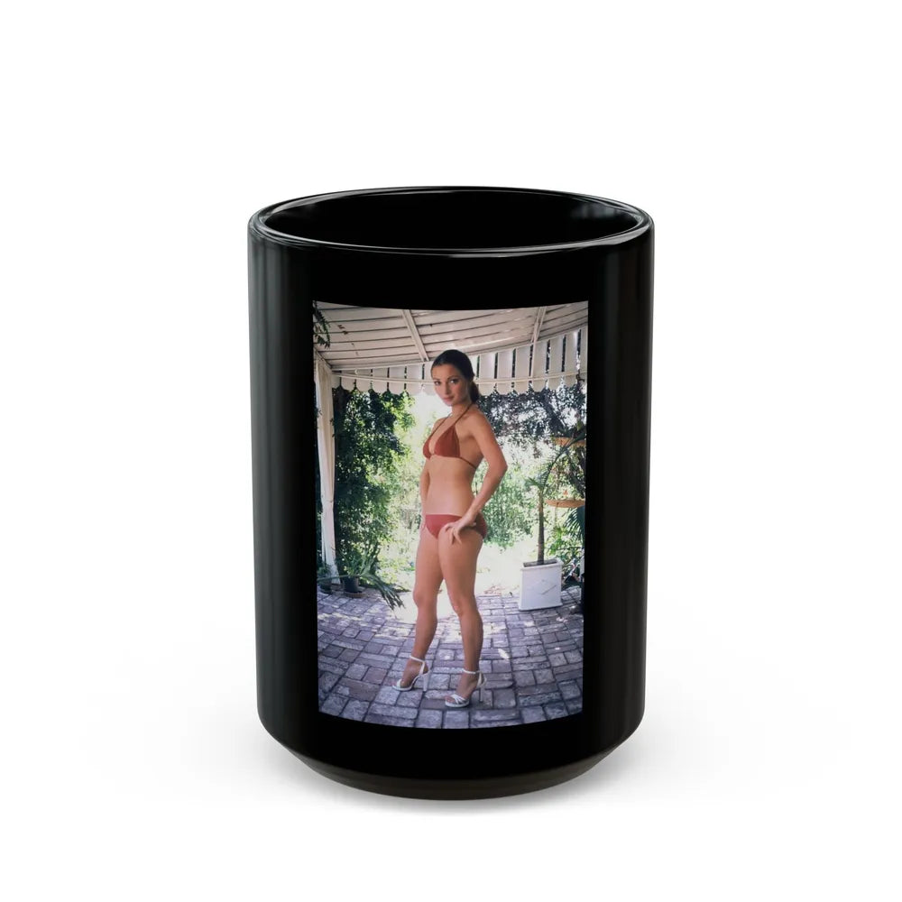 Jane Seymour #69 (Vintage Female Icon) Black Coffee Mug-15oz-Go Mug Yourself