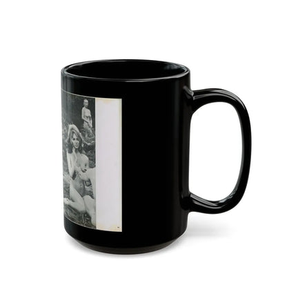 Julie Ege #218 (Vintage Female Icon) Black Coffee Mug-Go Mug Yourself