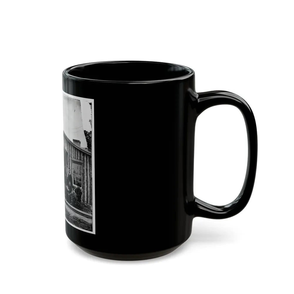 City Point, Va. Members Of Gen. Ulysses S. Grant's Staff (U.S. Civil War) Black Coffee Mug-Go Mug Yourself