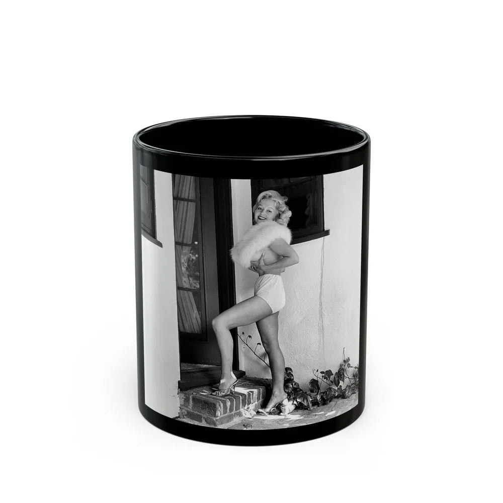 Greta Thyssen #78 (Vintage Female Icon) Black Coffee Mug-11oz-Go Mug Yourself