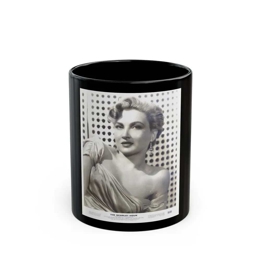 Carol Ohmart #06 (Vintage Female Icon) Black Coffee Mug-11oz-Go Mug Yourself